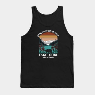 Retro Stripe Banff National Park Tank Top